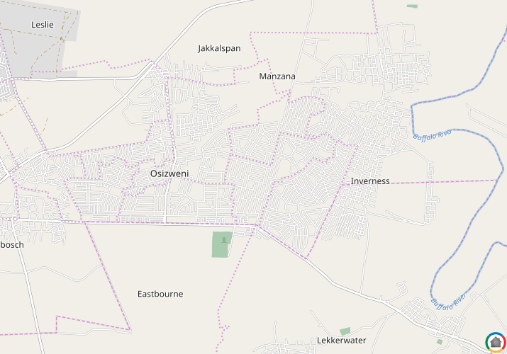 Map location of Osizweni